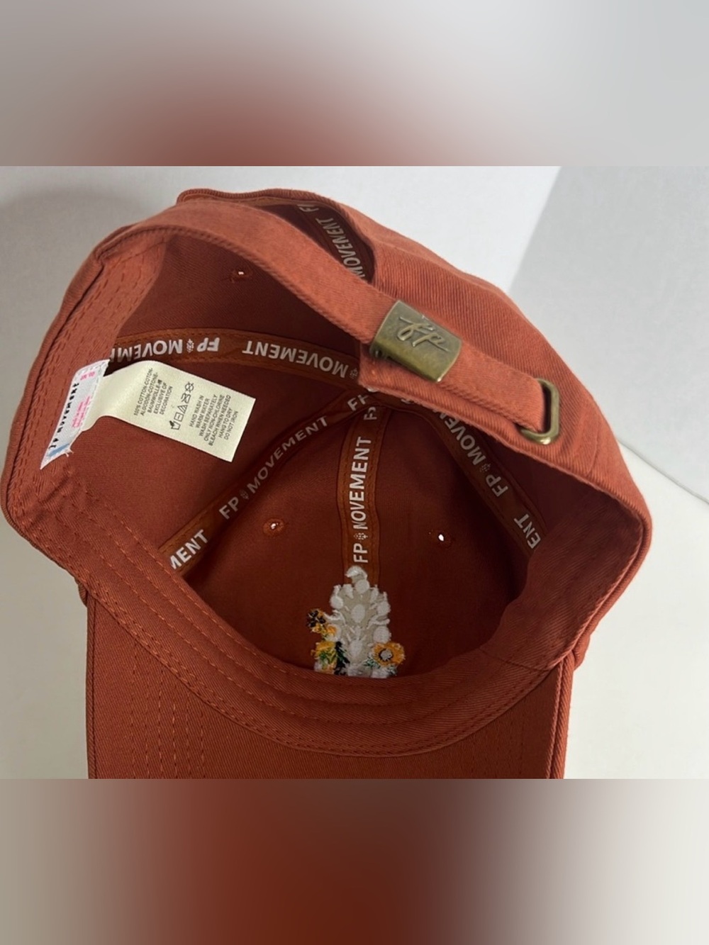 FP Movement by Free People Rust Embroidered Cap - Picture 6 of 7